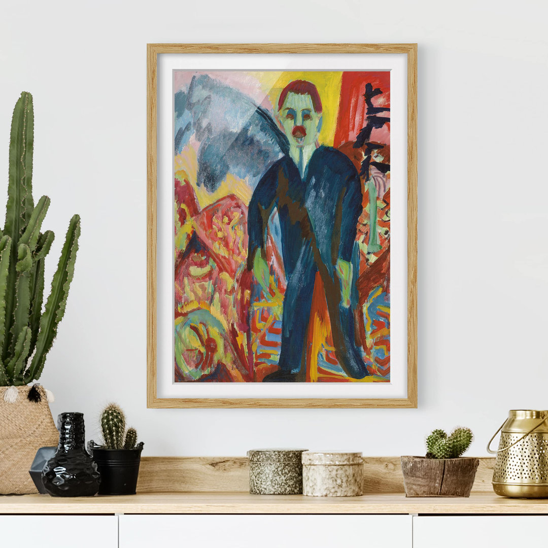 Gerahmtes Poster The Orderly von Ernst Ludwig Kirchner