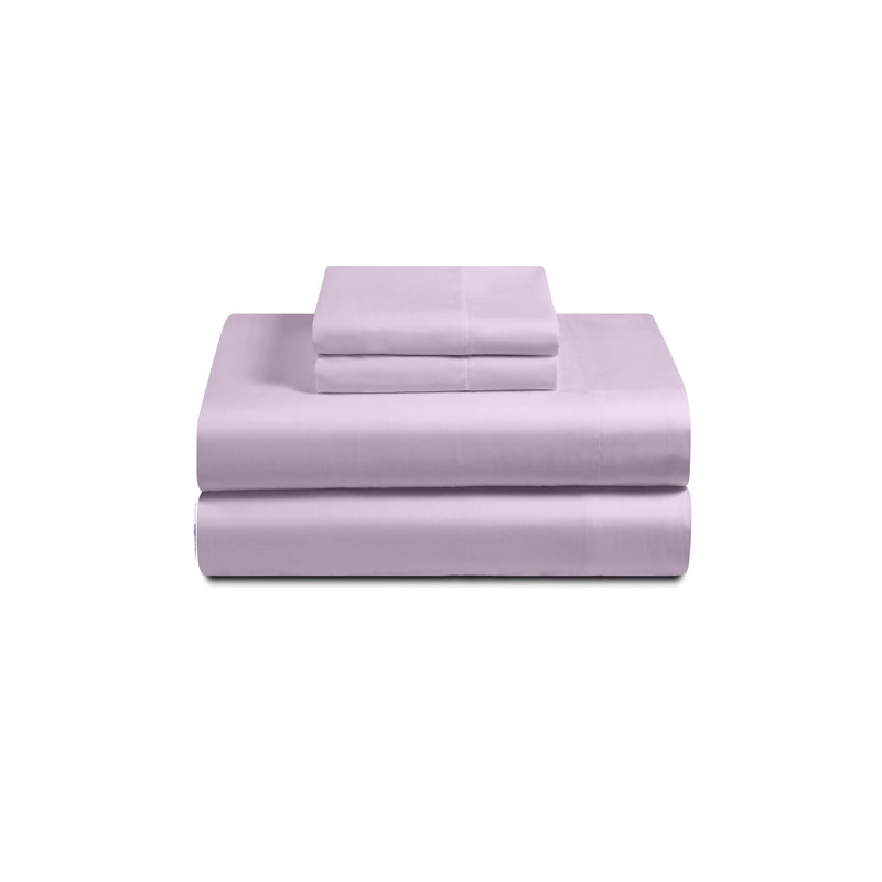 100% Cotton Sheets, 300 Thread Count Percale Weave Bedding, 16" Deep Pocket, White, Full Sheet Set with 2 Pillowcases