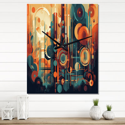 Isandro - Modern Midcentury Wall Clock Oversized