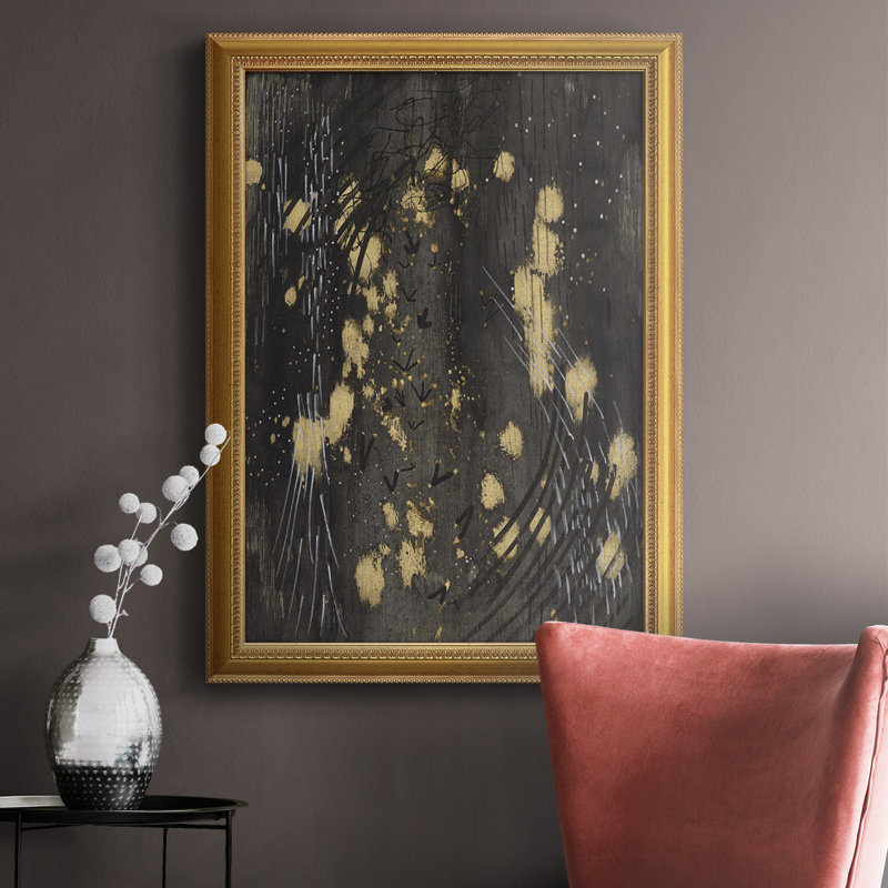 Cosmic Footprints - Peinture sur toile encadrée, L 24 po x H 36 po