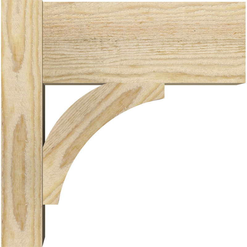 Bloc de bois rustique Thorton, P 38 po x H 38 po, Cèdre rouge occidental l 7 1/2 po (lisse)