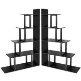Amill Corner Shelf Unit，Set of 2 Ladder Shelving Unit