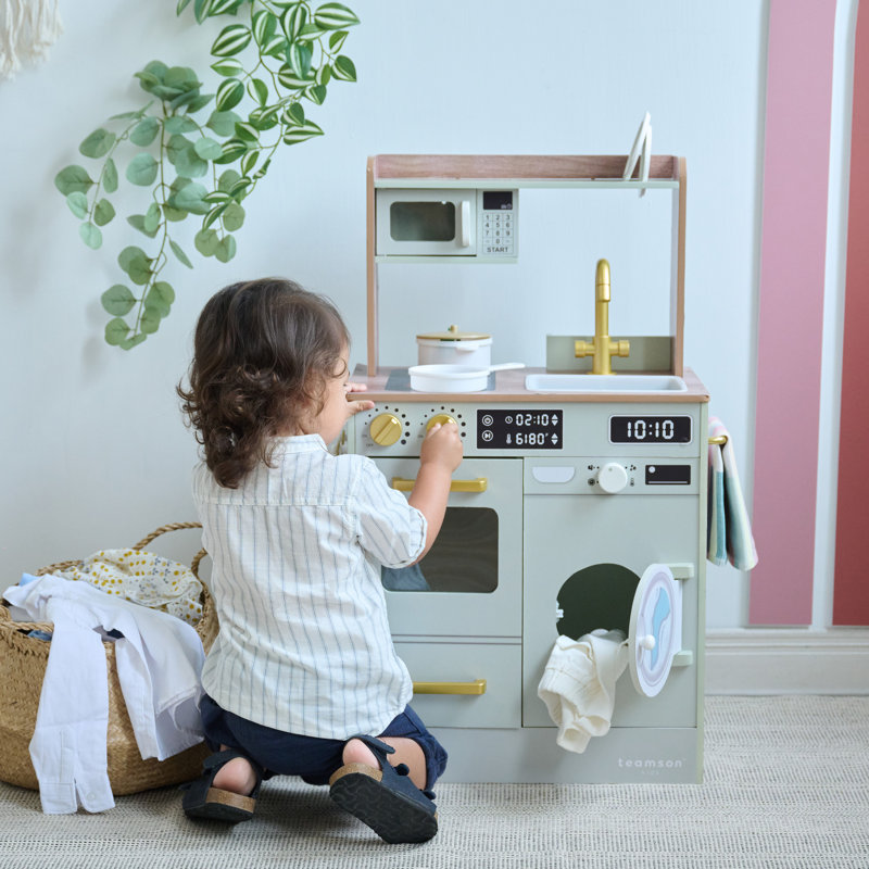 Teamson Kids - Little Chef Lake Tahoe Master Play Kitchen, Green