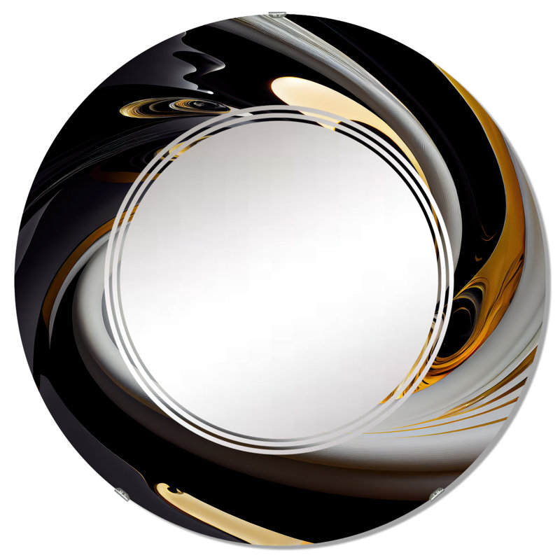 Miroir mural en spirale Purwin III, 32 po x 32 po