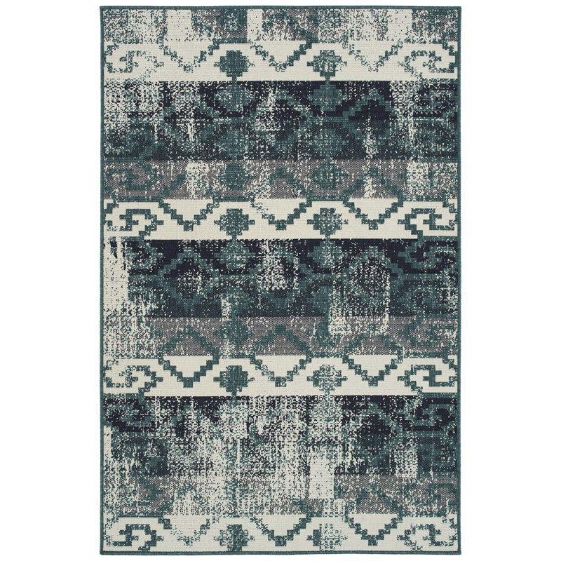 Modern, Textured Cut Pile Rectangle Throw Rug, Rectangle 1'11" x 3'7"