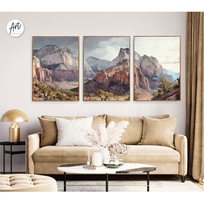 Zion NAtional Park Set of 3 Prints