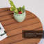 Table d'appoint de patio pliante en bois pour l'extérieur, petite table de bout de plage pliable pour le jardin