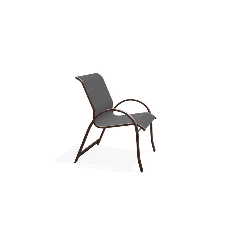 Aruba 1 Outdoor Dining Armchair, Kona