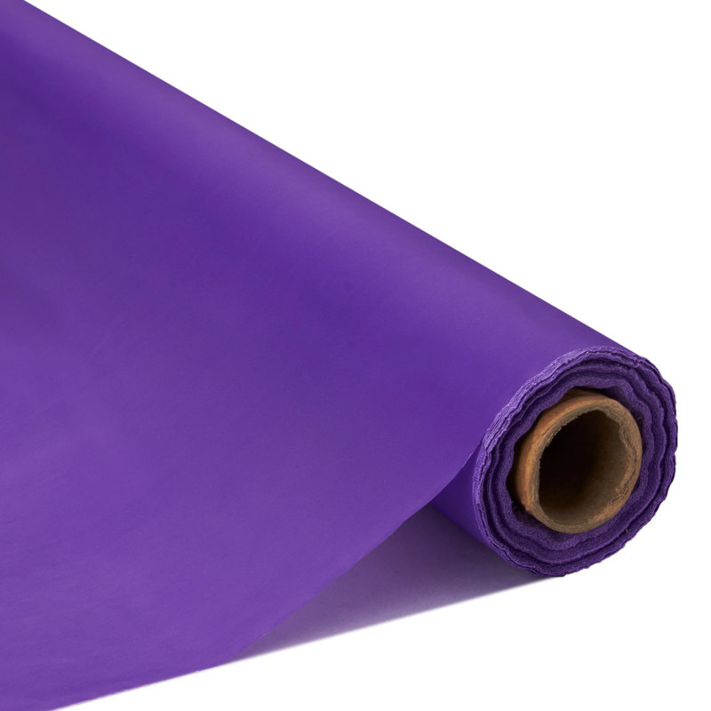 Rouleaux de nappe en plastique jetables, Mauve