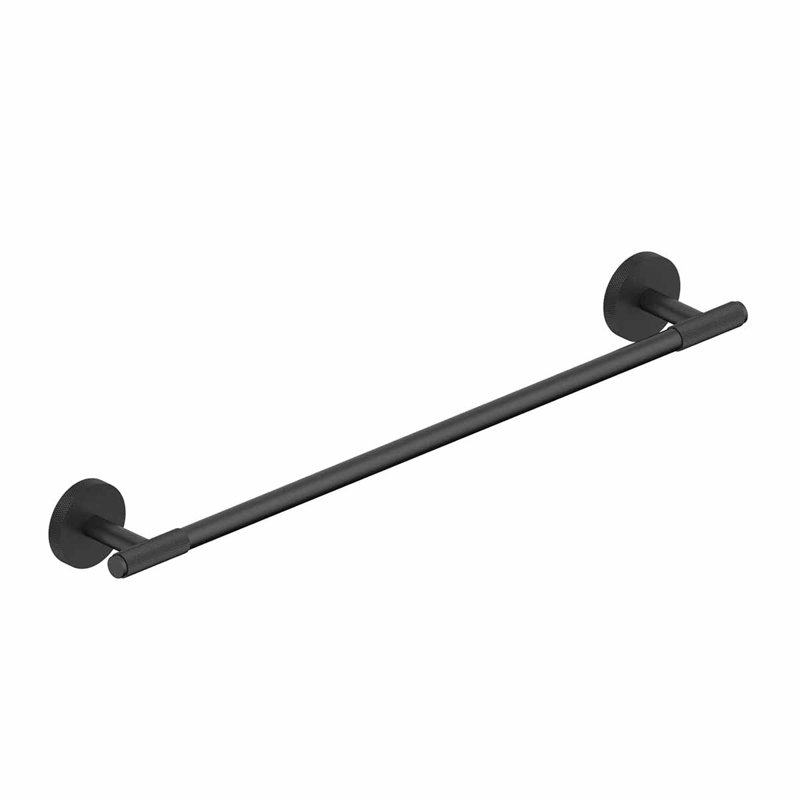 Klass 1 Wall Mounted Towel Bar, 2.1" H x 20" L x 2.7" D, Matte Black