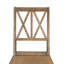 Ensemble de table de salle à manger extensible 5 pièces avec table à tréteaux ronde et chaises à dossier croisé pour la cuisine et la salle à manger