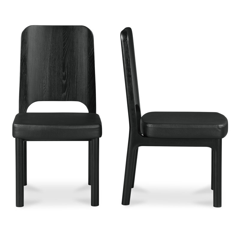 Gwelda Dining Chair - Set Of Two, Black, Matte Black