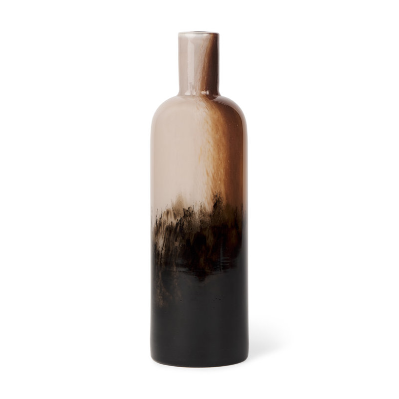 Vase de table en verre Ark, H 10,63 po x l 4,13 po x P 4,13 po