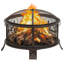 Willen Round Steel Wood Burning Fire Pit