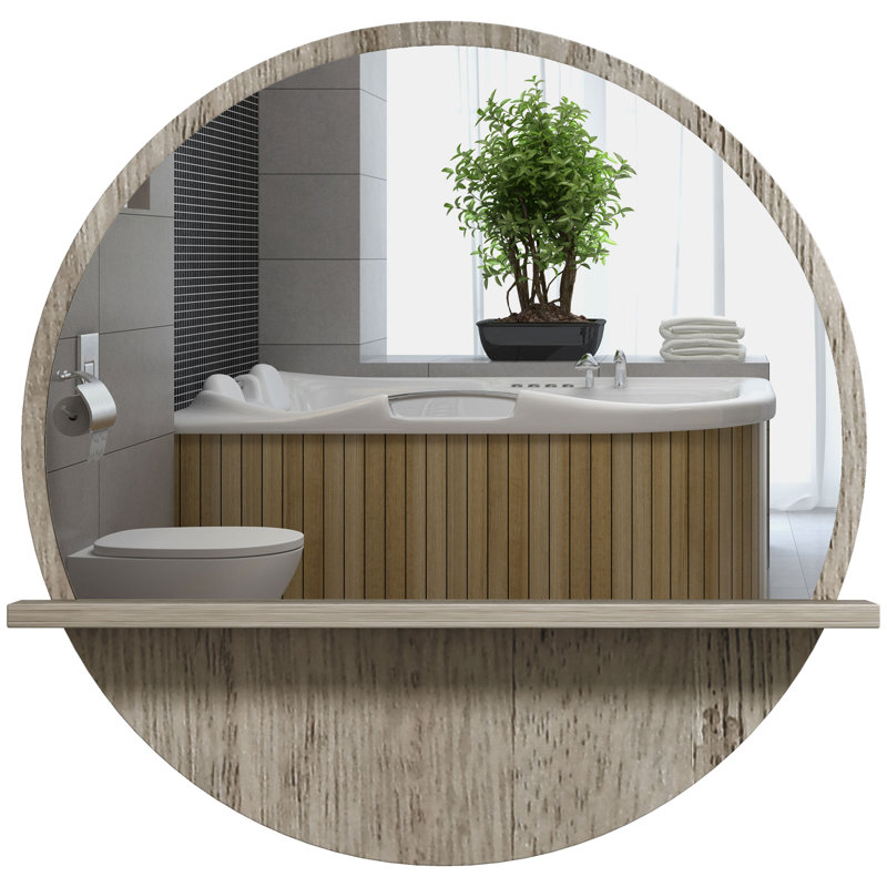 Bathroom Mirror, Grey