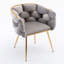 Fauteuil rembourré en velours-956580114