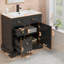 Ensemble de meuble-lavabo simple 30 po avec lavabo, robinet, peinture à la main écologique Linsay, assemblage requis-1520698770