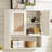 Rattan Bathroom Wall Cabinet, Boho Medicine Cabinet With Adjustable Shelf & Doors, Over The Toilet Storage Cabinets Organizer For Laundry Room, Kitchen, Living Room-1771617891