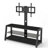 Wooden Storage TV Stand Black Tempered Glass Height Adjustable Universal Swivel Entertainment Center With Mount TV Stand,Black-1662056777