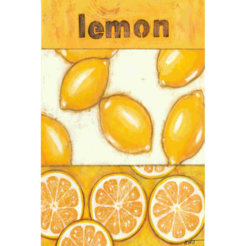 «Lemon» par Norman Wyatt Jr. - reproduction sur toile tendue, H 18 po x l 12 po x P 1,25 po