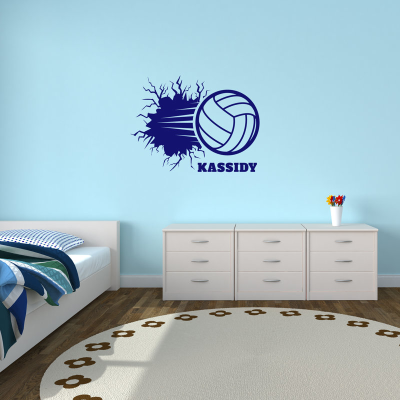 Sports Wall Decal, Navy Blue, Yes