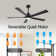 Bascio 5 - Blade LED Standard Ceiling Fan with Remote Control and Light Kit Included