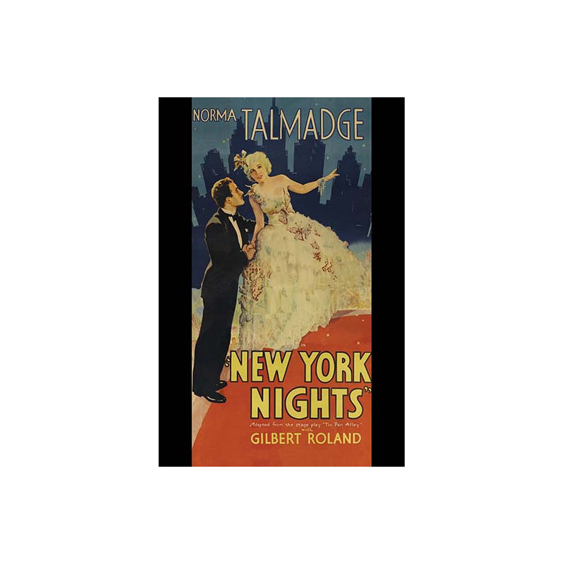 « new york nights »-impression publicitaire, H 36 po x l 24 po x P 1,5 po