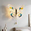 Lampe murale moderne et élégante en forme de papillon, appliques murales décoratives artistiques, ampoule tricolore