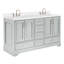 Meuble-lavabo double avec plateau Abshire 61-93359264