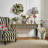 Courtly Check Stripe Console Table
