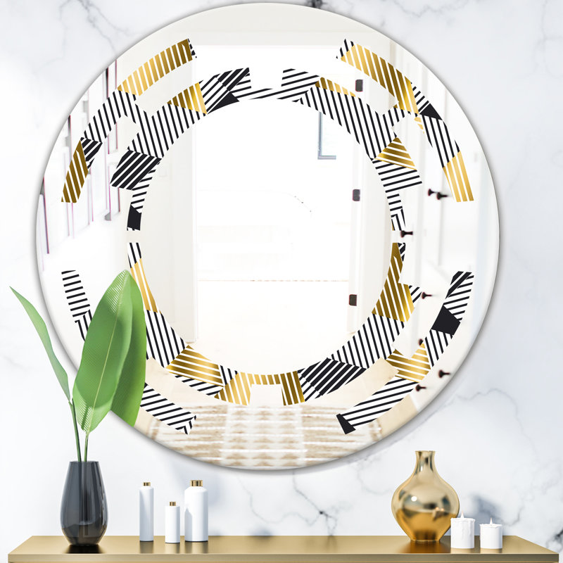 Miroir mural Space Luxury Waves VI, H 24 po x l 24 po