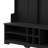 Modern Hallway Hall Tree With Metal Hooks And Storage Space, Multi-Functional Entryway Coat Rack With Shoe Cubbies-995456485