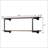Antique Oak And Sandy Grey 2-Tier Wall Shelf