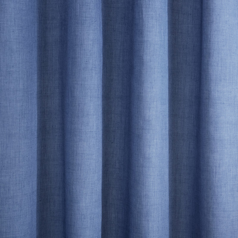 Rideau 100% coton occultant Lauren Ralph Lauren Tyler, Bleu ardoise, L 50 po x L 96 po