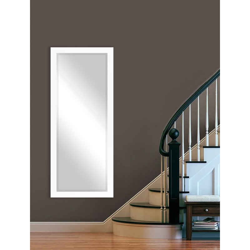 Miroir pleine grandeur Tacony, H 63 po x l 25 po, Blanc