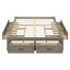 Base de lit plateforme en bois avec 6 tiroirs de rangement Delano-125285653-125285652