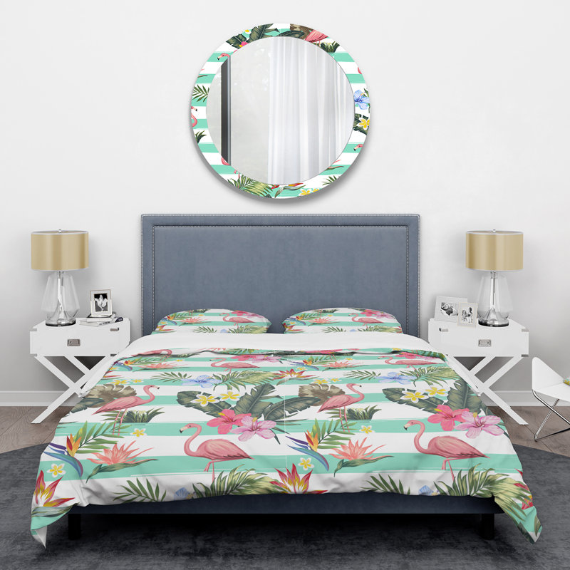Retro Art Deco - Mid century bedding set - Modern Mid-century Bed cover set, Twin Duvet Cover + 1 Sham