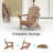 Outdoor Foldable Adirondack Chair Set HDPE Fire Pit Chair Weather Resistant-1372391810