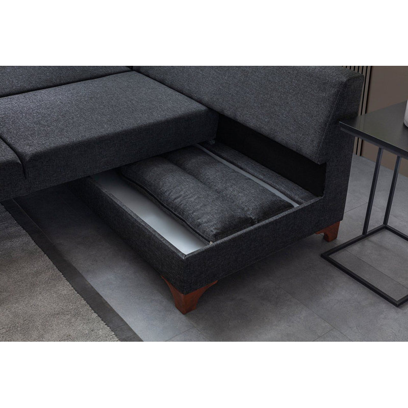 Canapé-lit d'angle, Anthracite