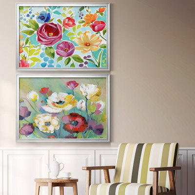 Toile encadrée de qualité supérieure Modern Garden IV - prête à être accrochée