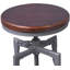 Tabouret pivotant en bois massif à hauteur réglable