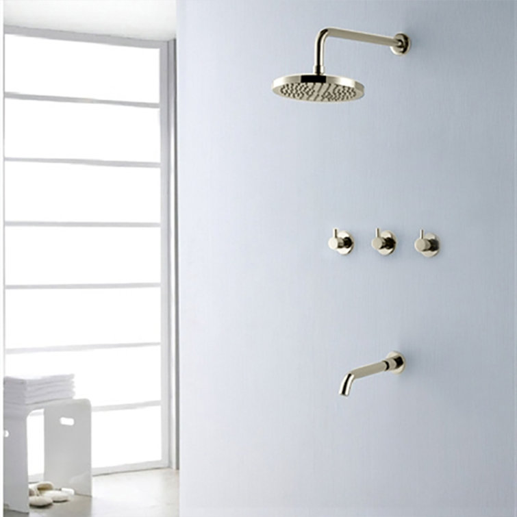 Oceana Shower Set with Rainfall Shower Head Faucet Luxurious and Modern Showering Experience