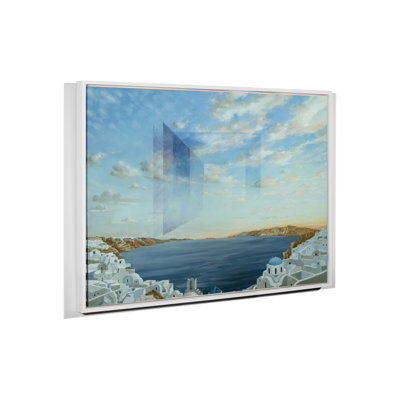 Santorini Framed Print Canvas