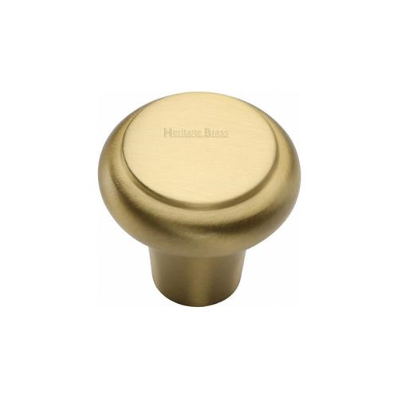 Heritage Brass Heritage Cabinet Knob Edge Design, 3cm H x 3.2cm W x 3.2cm D, Satin Brass