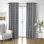 Shay Window Pane Gray Cotton Rod Pocket Drapery Panel Set of 2-208788650