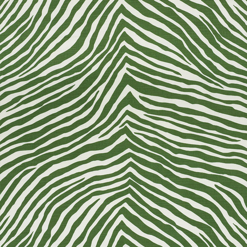 Tissu emblématique zébré, Vert