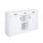 Eann 3-Drawer Rectangular Server in White High Gloss
