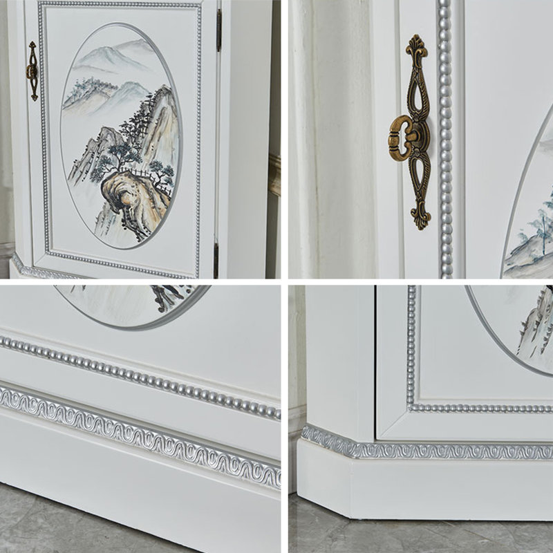 European style multi-purpose corner cabinet