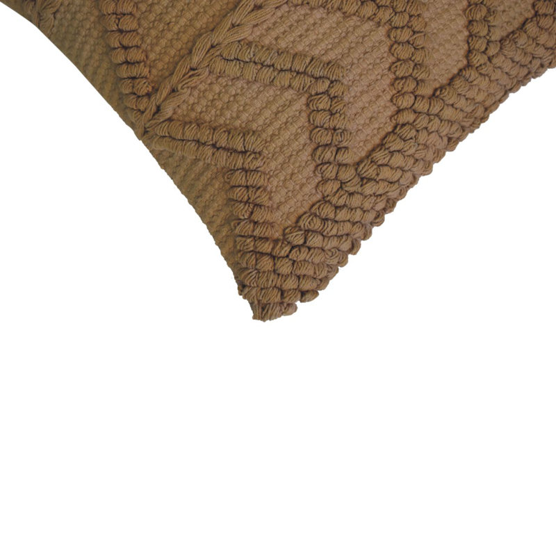 Connerville Geometric Square Cushion, Coffee