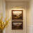 15.75 in. Brushed Gold LED Picture Light with Remote Control, Dimmable, Rotatable Design, Timer and Multiple Color Temperatures